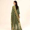 3 Pcs Women's Unstitched Lawn Printed Suit – Elegant Green for Everyday Grace