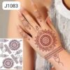 Reusable Brown Mehndi Sticker – No Mess, No Hassle, Just Style