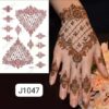 Traditional Henna Look with a Self-Adhesive Brown Mehndi Sticker