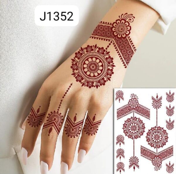 Premium Brown Mehndi Sticker – Ideal for Eid, Weddings & Celebrations