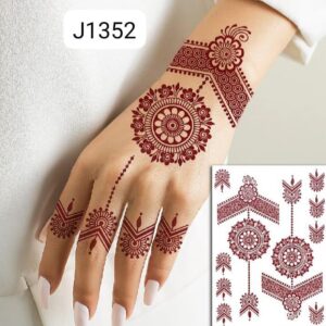 Premium Brown Mehndi Sticker – Ideal for Eid, Weddings & Celebrations