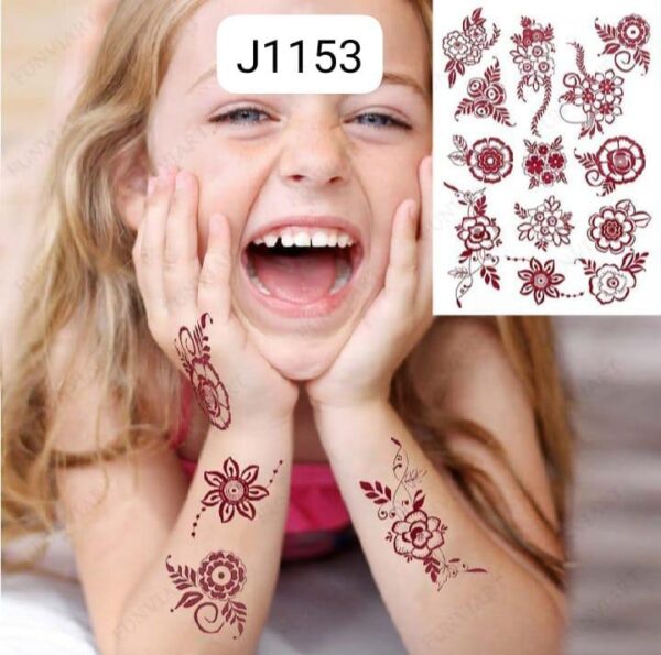 Stylish Brown Mehndi Sticker – Quick & Beautiful Henna Designs