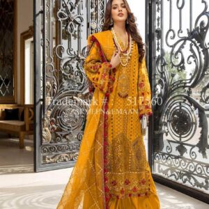 3 Pcs Women's Unstitched Viscose Embroidered Suit – Elegant & Stylish Attire