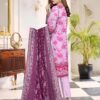 3 Pcs Women's Unstitched Lawn Digital Print Suit – Elegant & Stylish