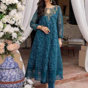 3-Piece Unstitched Women's Embroidered Suit – Elegant & Stylish Fabric