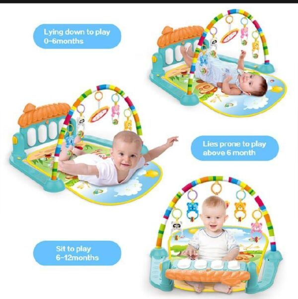 Double-Sided Multicolor Play Mat for Babies – Soft, Reversible, and Durable Baby Activity Mat