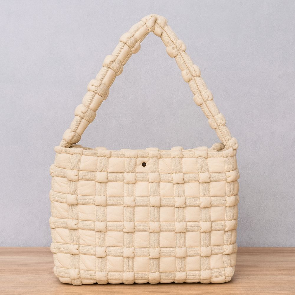 Large Capacity Nylon Shoulder Bag for Women – Lightweight, Soft Urban Daily Carry (White, Black, Blue, Pink, Khaki)