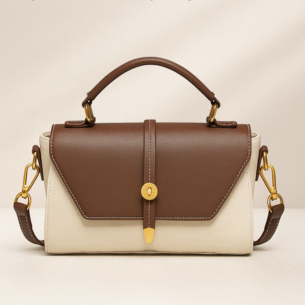 Light Luxury Genuine Leather Handbag – Elegant Crossbody Bag for Women